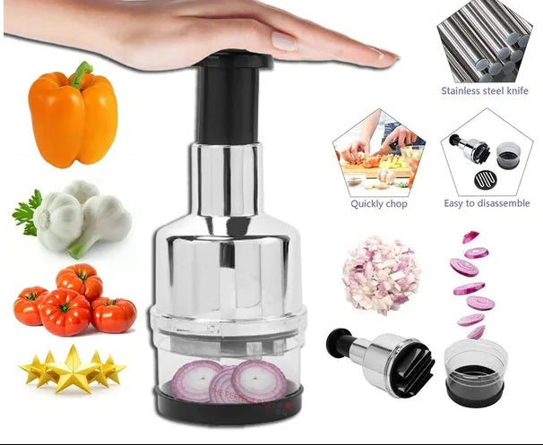 Vegetable Fruit Salad Onion Garlic Food Hand Chopper Cutter Slicer Peeler Dicer