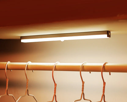 Motion Sensor LED Light Bar – Rechargeable Under Cabinet Night Light for Kitchen, Wardrobe & Stairs