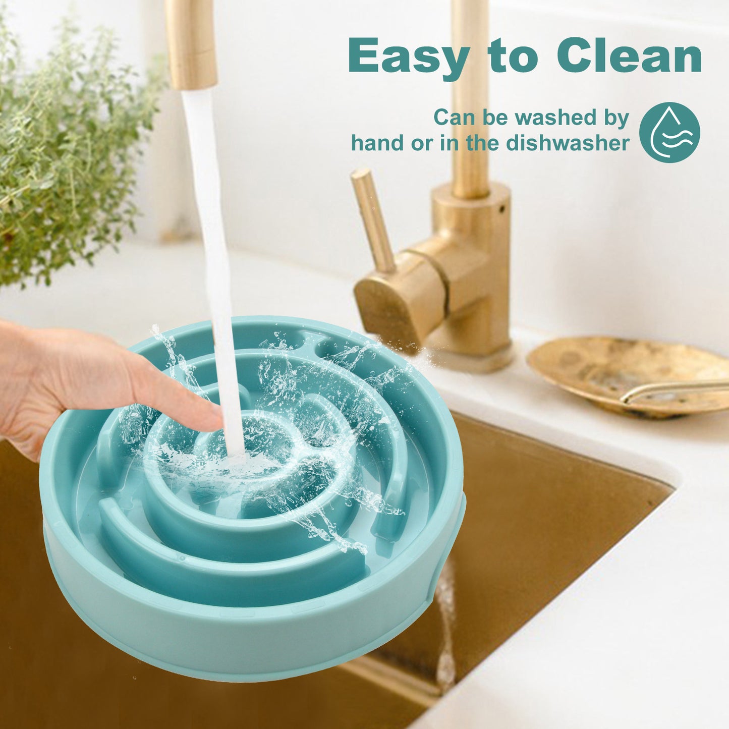 Slow Feeder Dog Bowl – Anti-Choking Puzzle Bowl for Dogs & Puppies