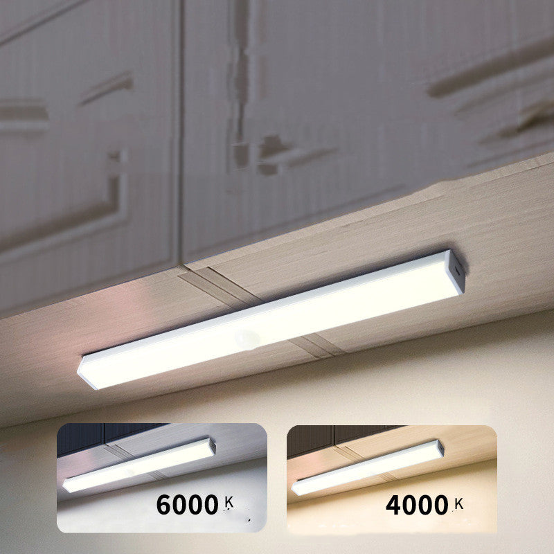 Motion Sensor LED Light Bar – Rechargeable Under Cabinet Night Light for Kitchen, Wardrobe & Stairs