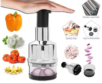 Vegetable Fruit Salad Onion Garlic Food Hand Chopper Cutter Slicer Peeler Dicer