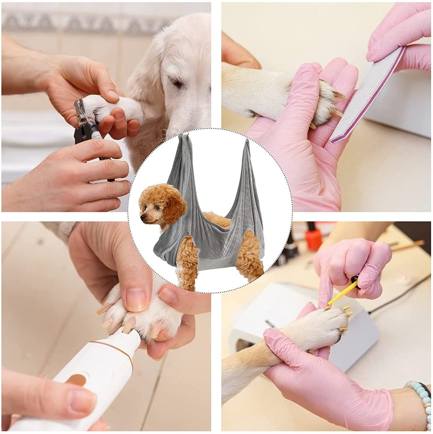 Pet Grooming Hammock Sling – Stress-Free Dog Nail Trimmer