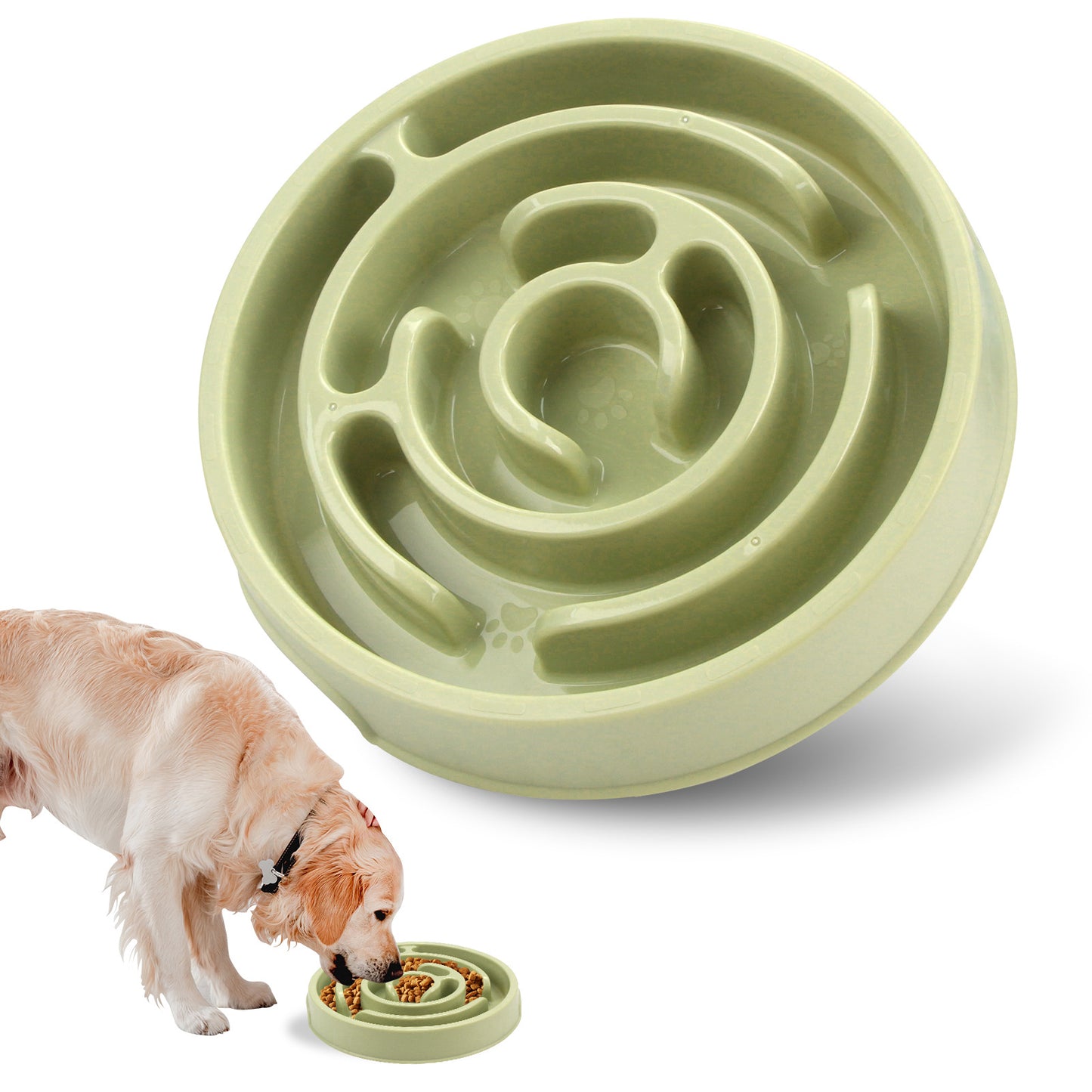 Slow Feeder Dog Bowl – Anti-Choking Puzzle Bowl for Dogs & Puppies