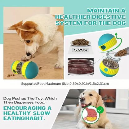 Interactive Dog Treat Dispenser Toy – Adjustable Puzzle Feeder for Smart & Happy Dogs
